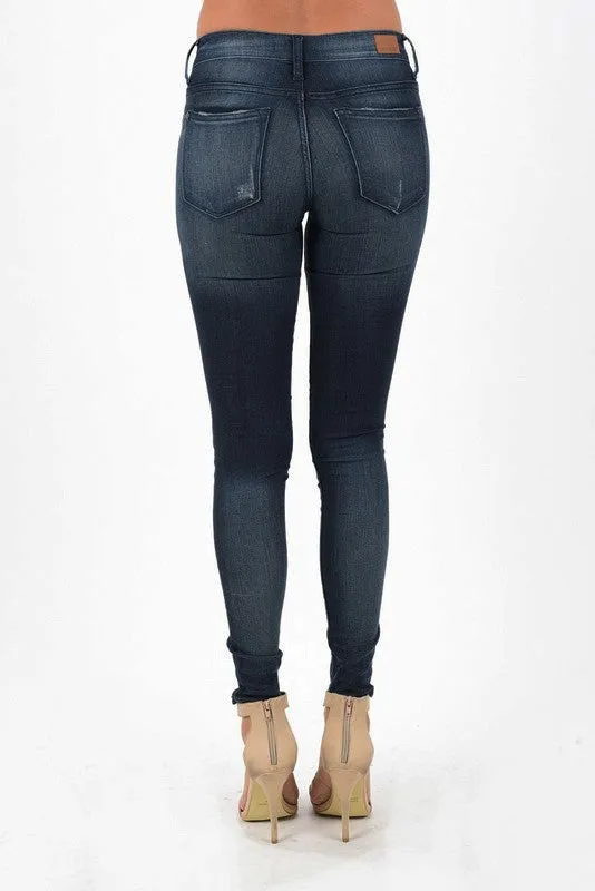 Judy Blue Bootyfull Dark Skinny Denim Jeans Plus Size