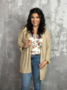 Knit Seaside Cardigan - Oatmeal - FINAL SALE