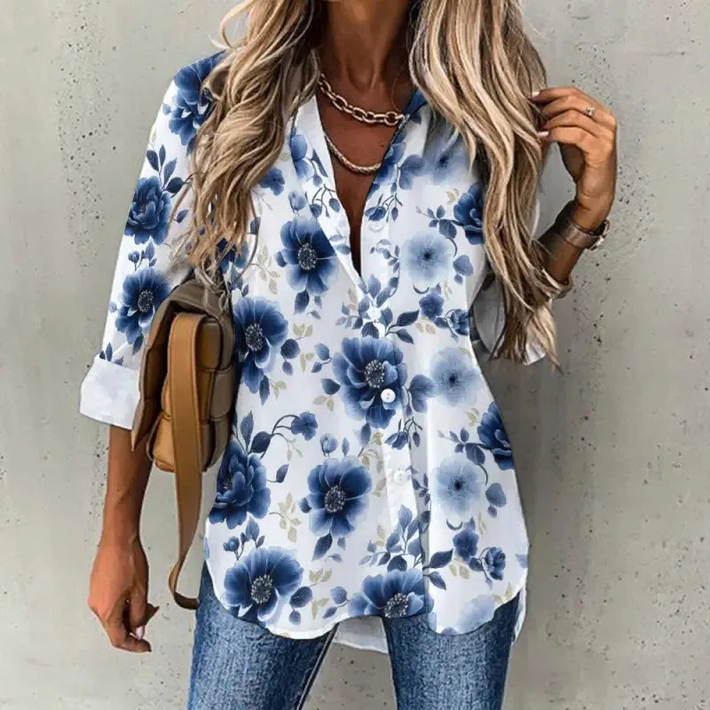 Oversized Floral Button Down Shirt for Ultimate Chill Vibes