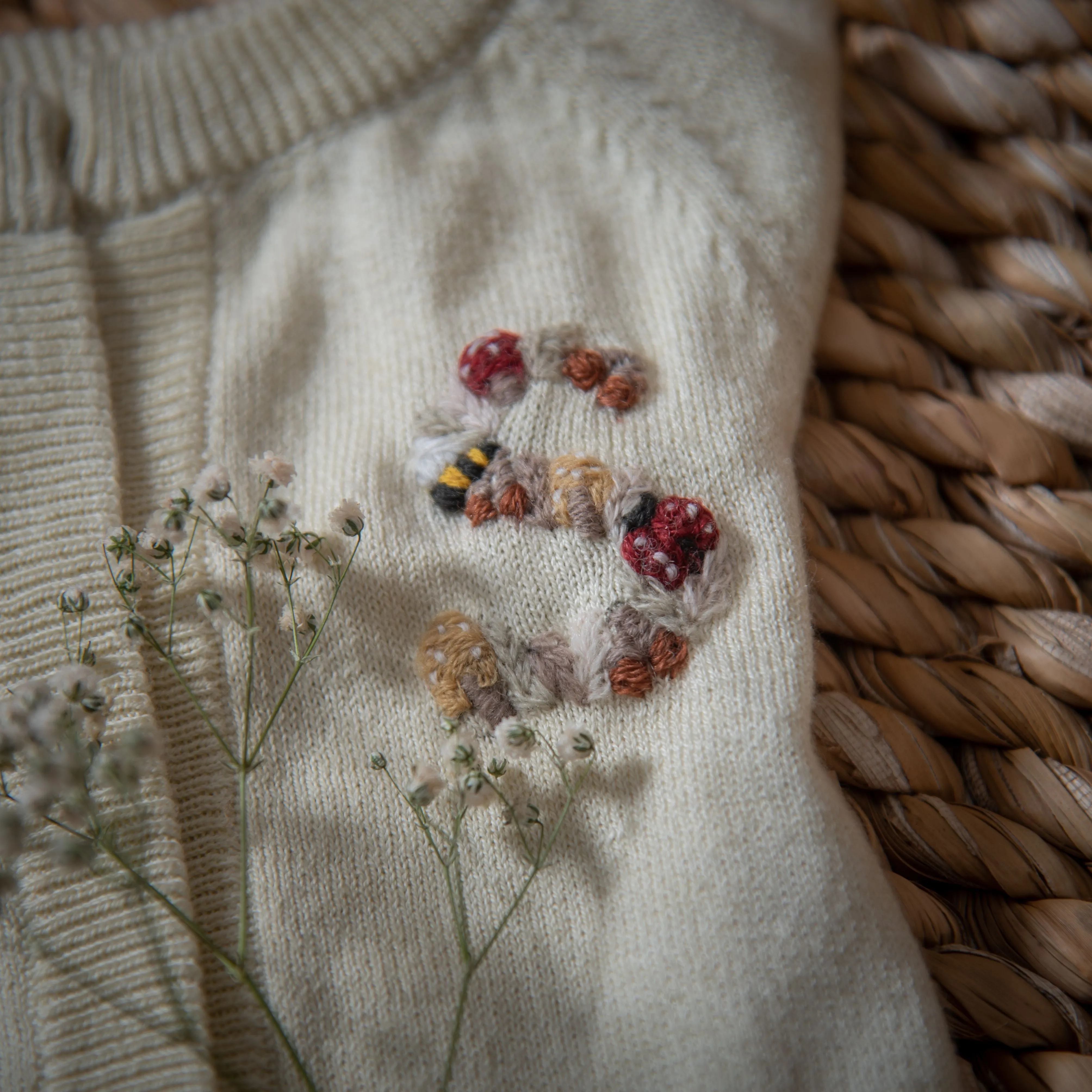 Personalized cardigan - Cream white