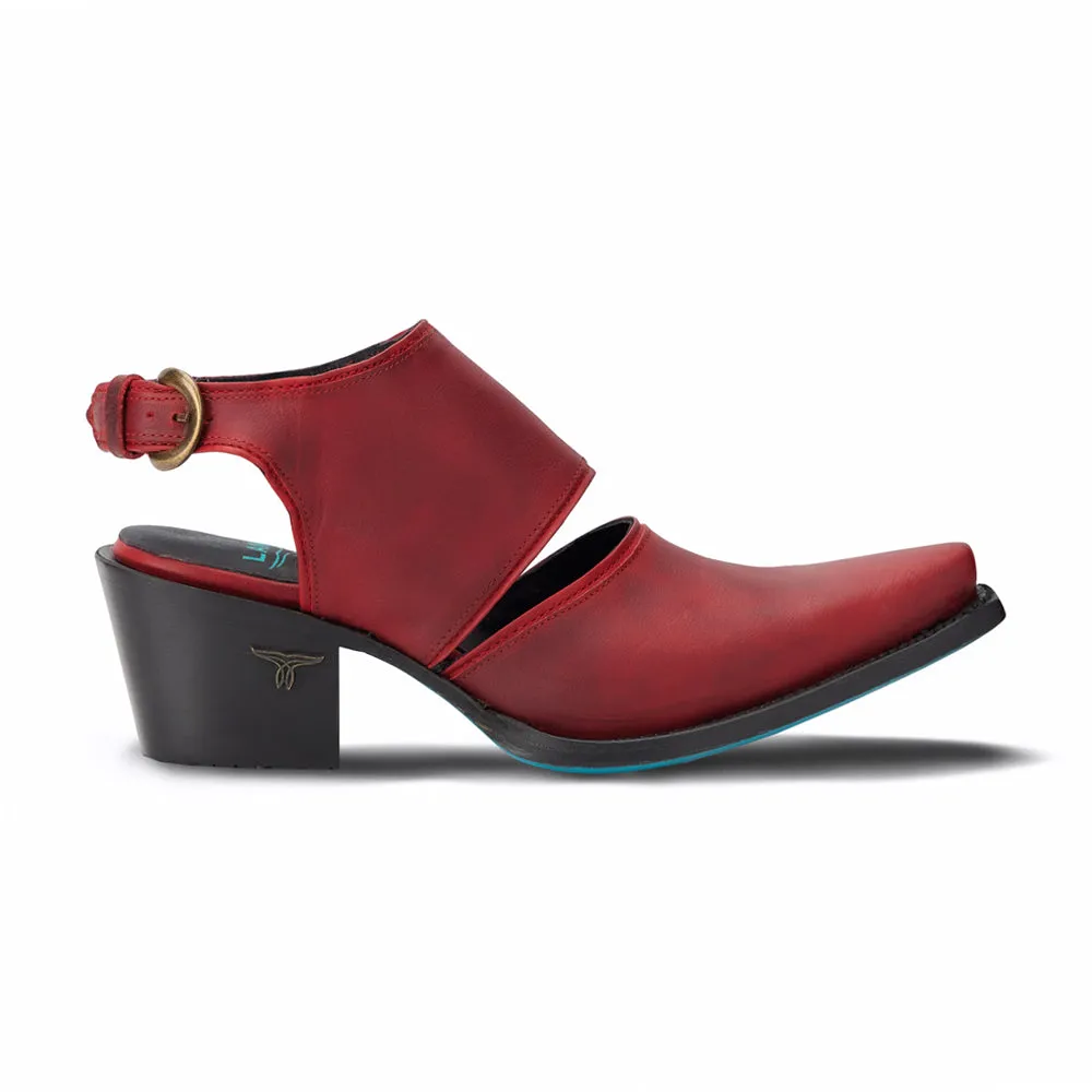 Plain Robin Cut-Outs Snip Toe Mule Booties