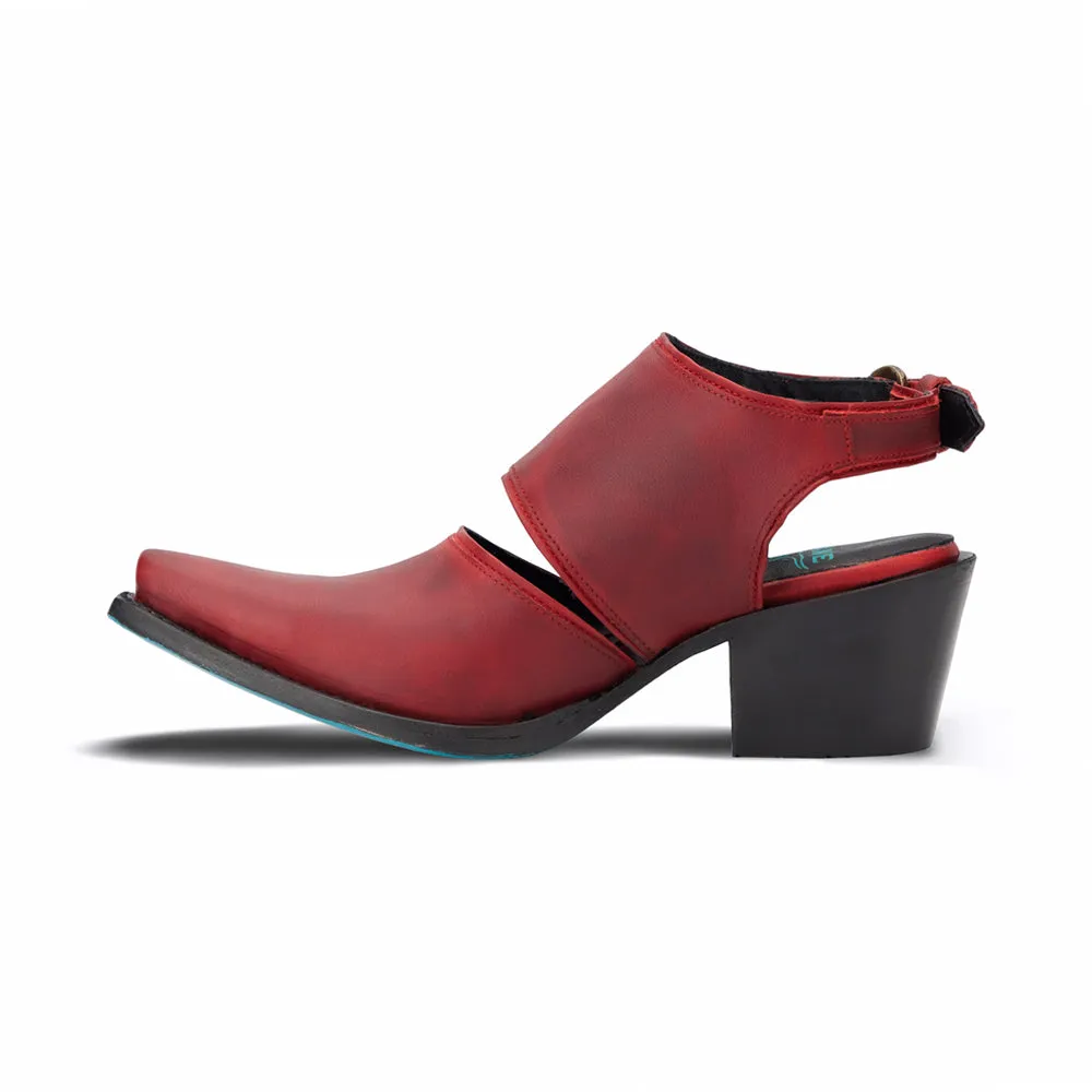 Plain Robin Cut-Outs Snip Toe Mule Booties