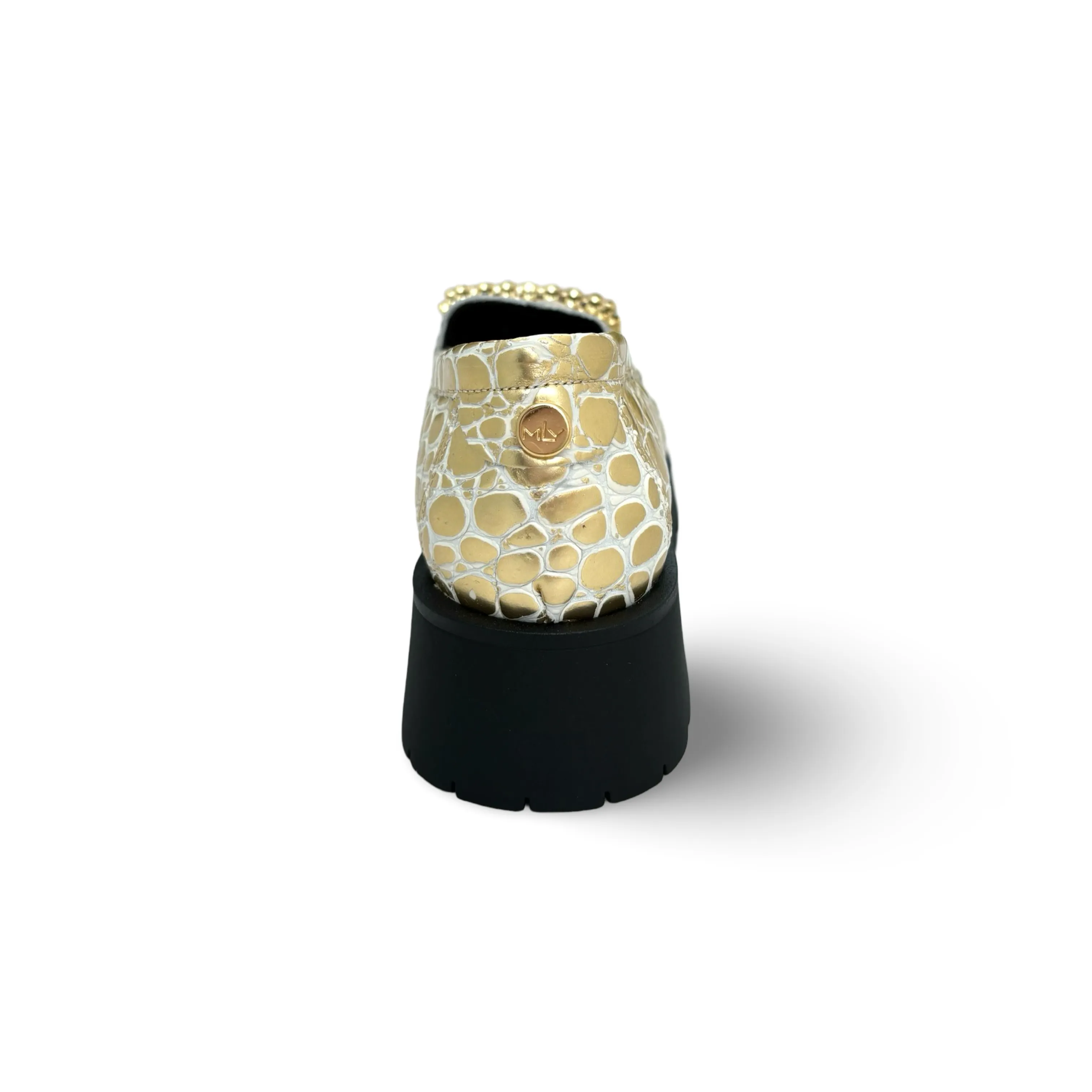 RAQUEL Gold Loafer