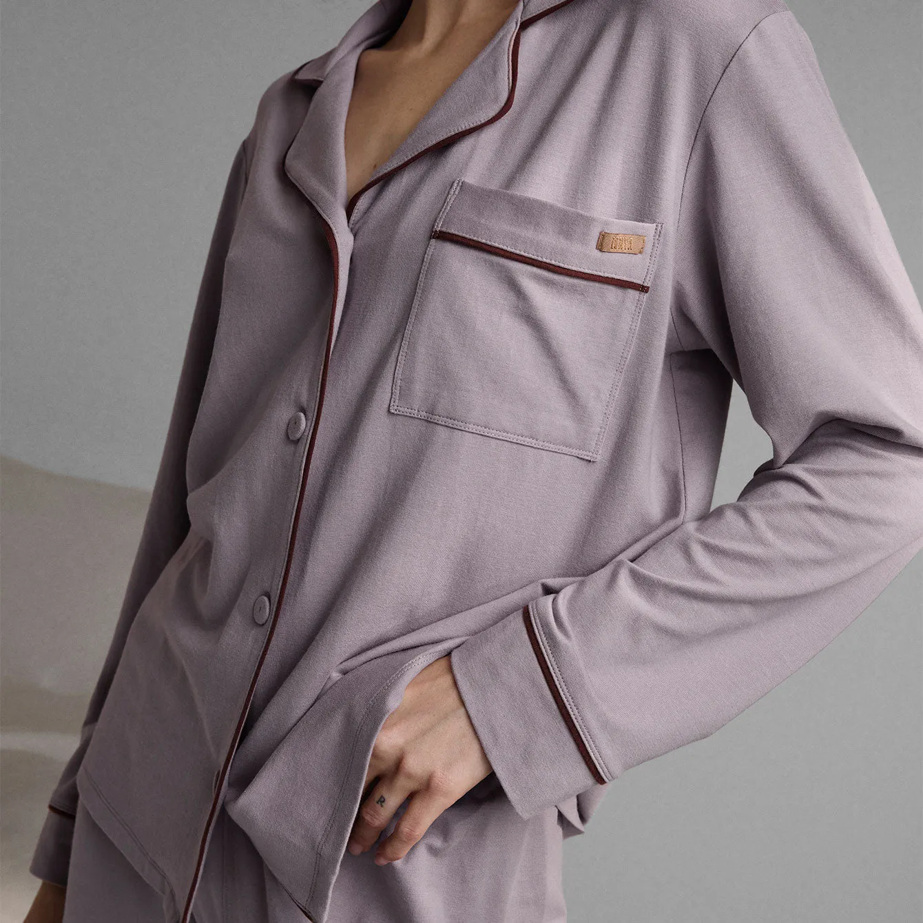 Slumberknit™ Essential Button Down Pant Set