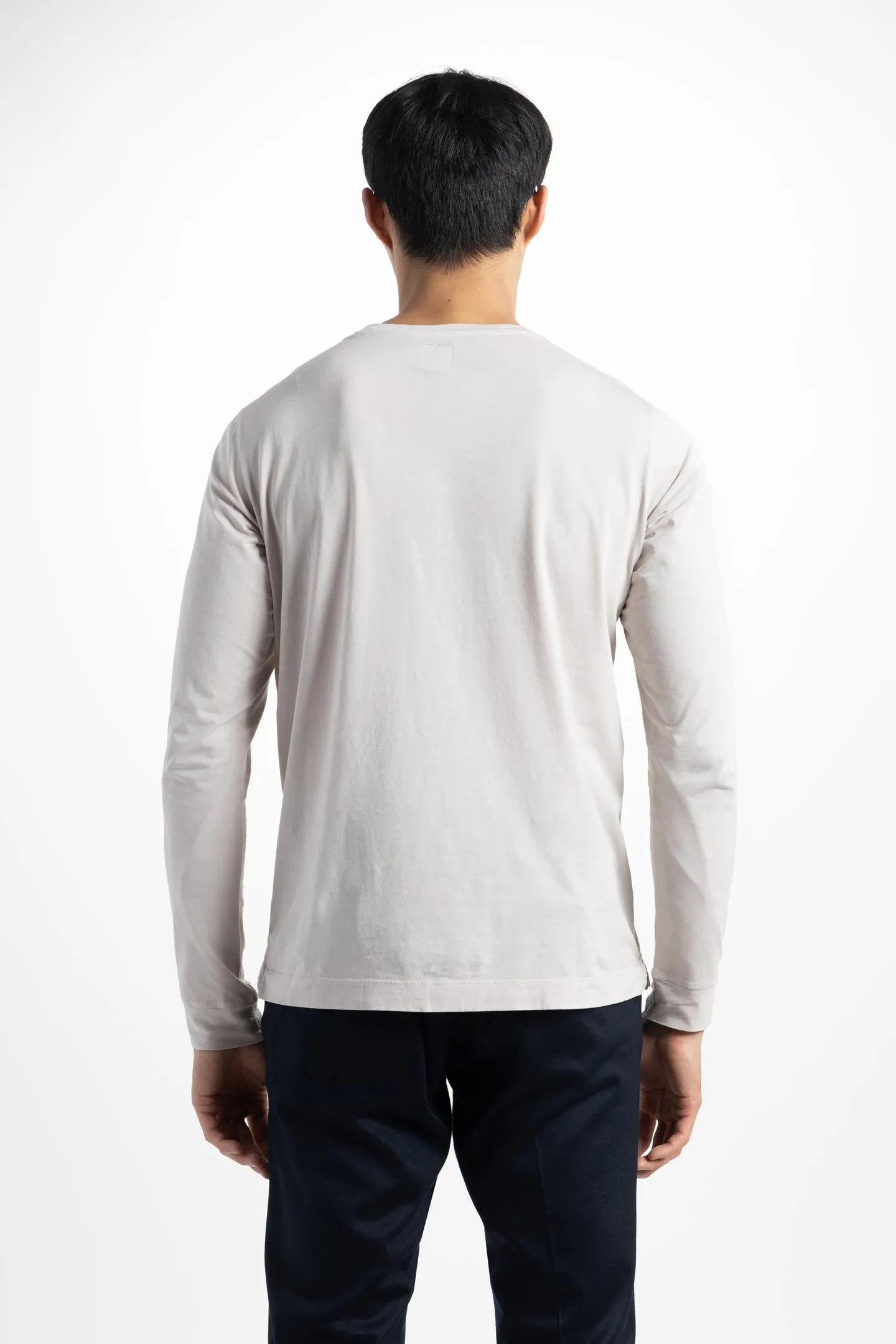 Soft Cloth Long Sleeve Malibu Crew Tee - Wind