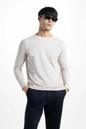 Soft Cloth Long Sleeve Malibu Crew Tee - Wind