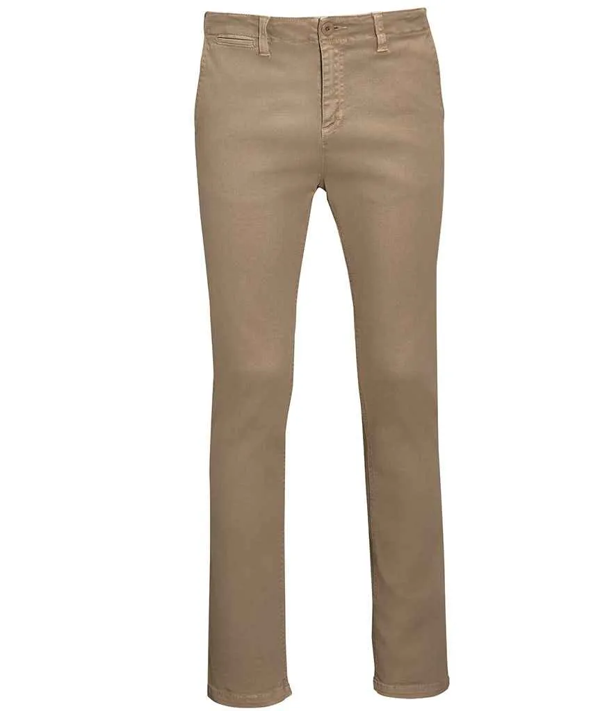 SOL'S Jules Chino Trousers | Chestnut