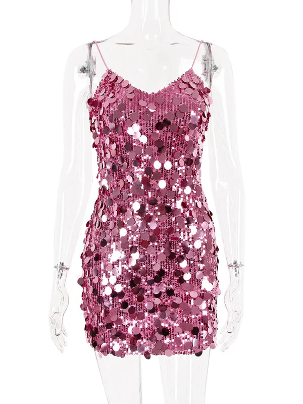 Sparkling Sequin Cami Dress for Trendy Party Vibes