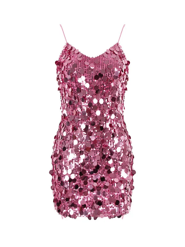 Sparkling Sequin Cami Dress for Trendy Party Vibes