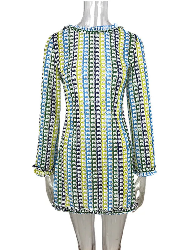 Summer Backless Mini Dress - Trendy Beach Cover-Up