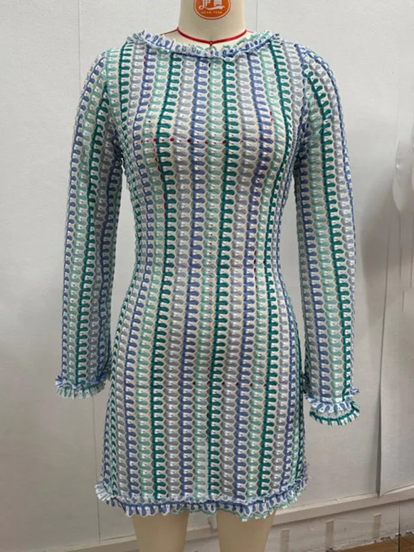 Summer Backless Mini Dress - Trendy Beach Cover-Up