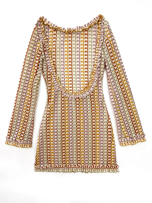 Summer Backless Mini Dress - Trendy Beach Cover-Up