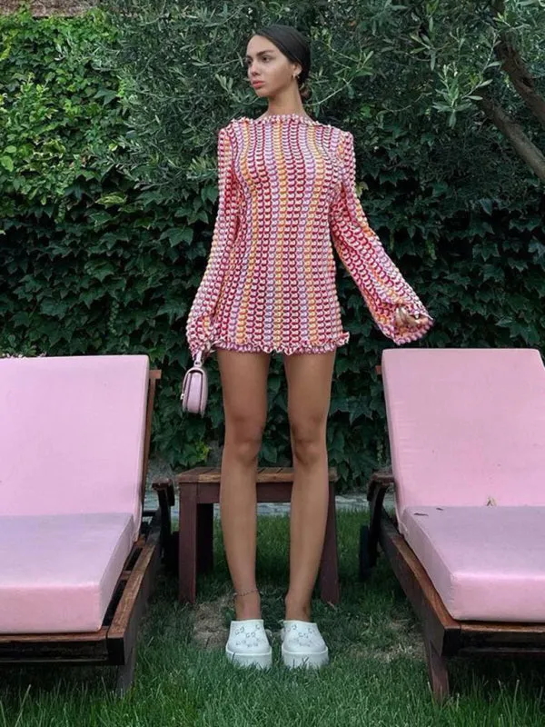 Summer Backless Mini Dress - Trendy Beach Cover-Up
