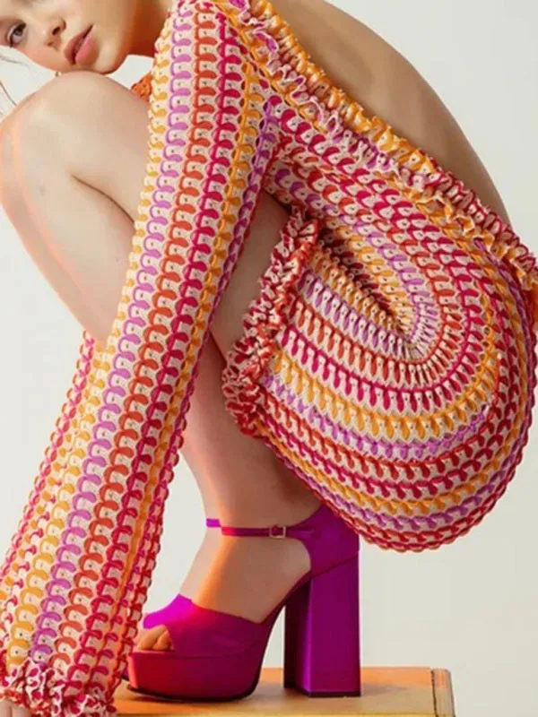 Summer Backless Mini Dress - Trendy Beach Cover-Up