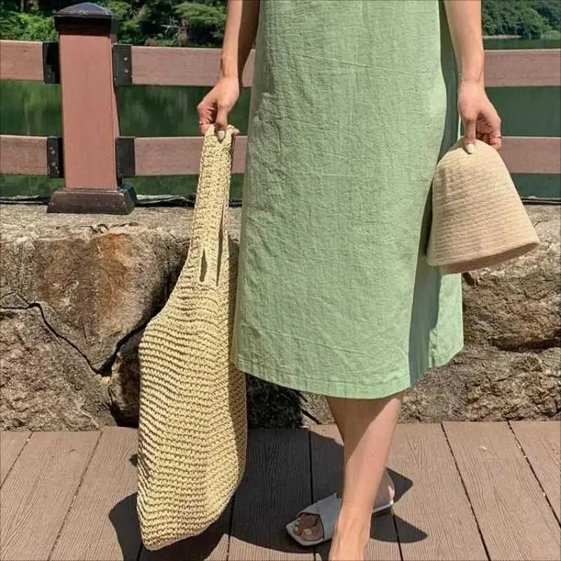 Tajade Hand Woven Beach Straw Bag