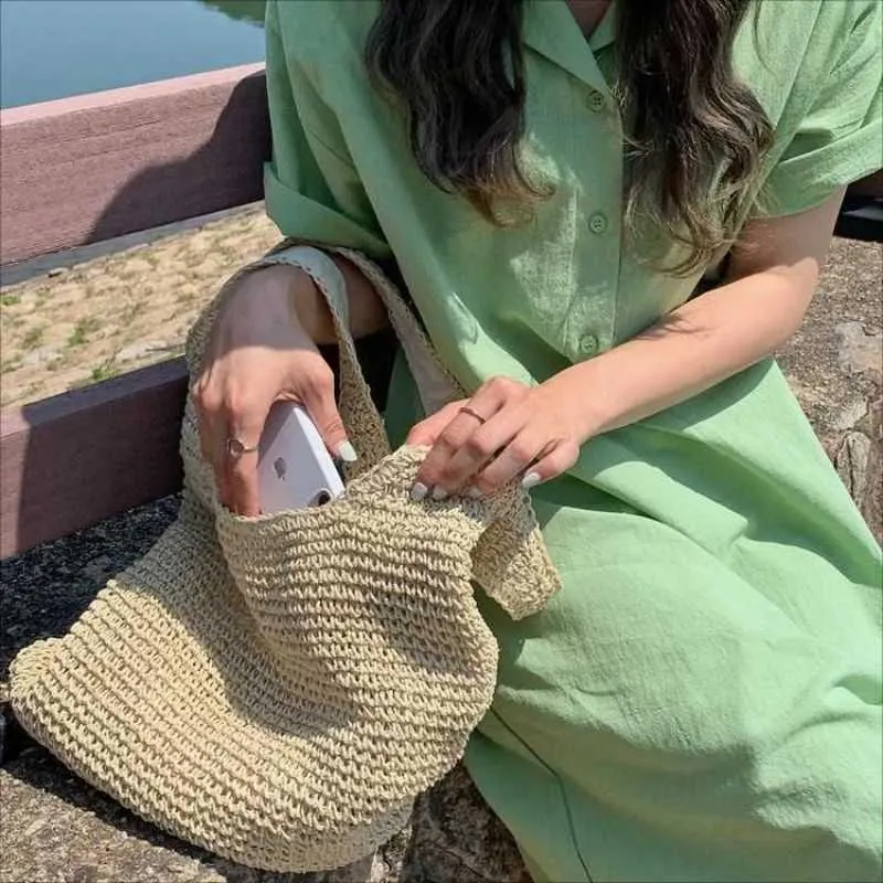 Tajade Hand Woven Beach Straw Bag
