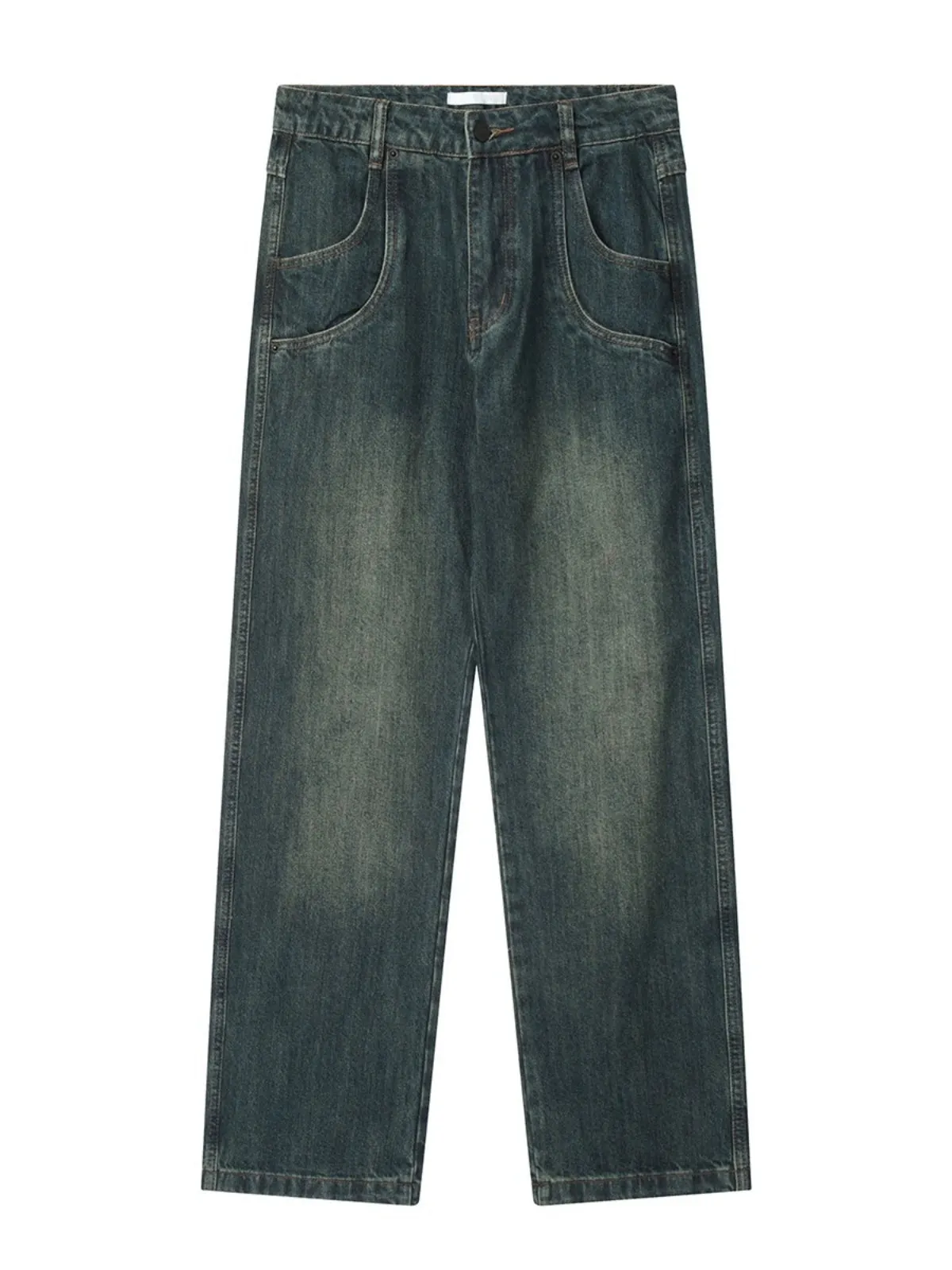 Trendy High Street Casual Men's and Women's Nostalgic Retro Jeans