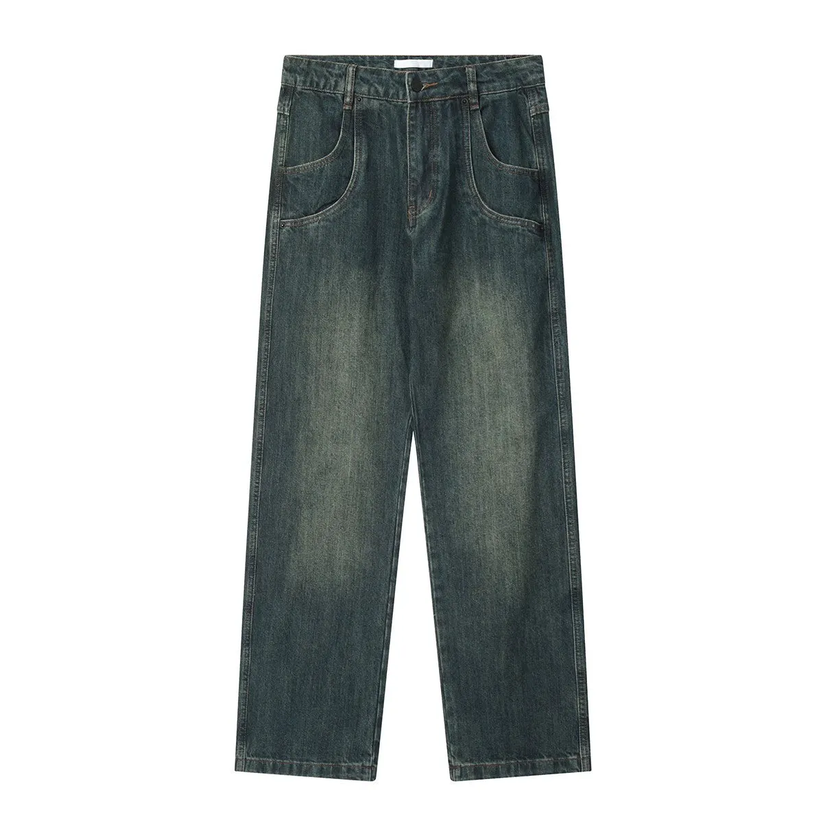 Trendy High Street Casual Men's and Women's Nostalgic Retro Jeans