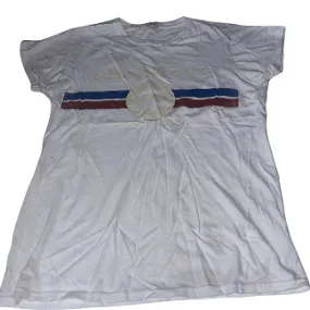 Vintage River Island white medium regular fit short sleeve tees