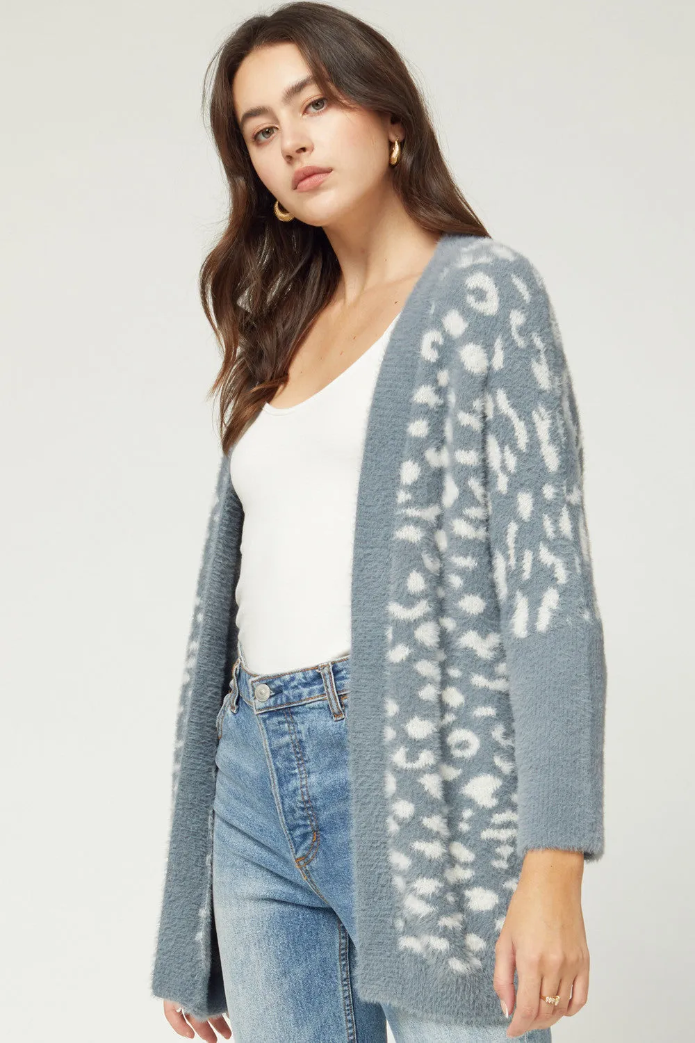 Wild About You Cardigan  - Slate Grey