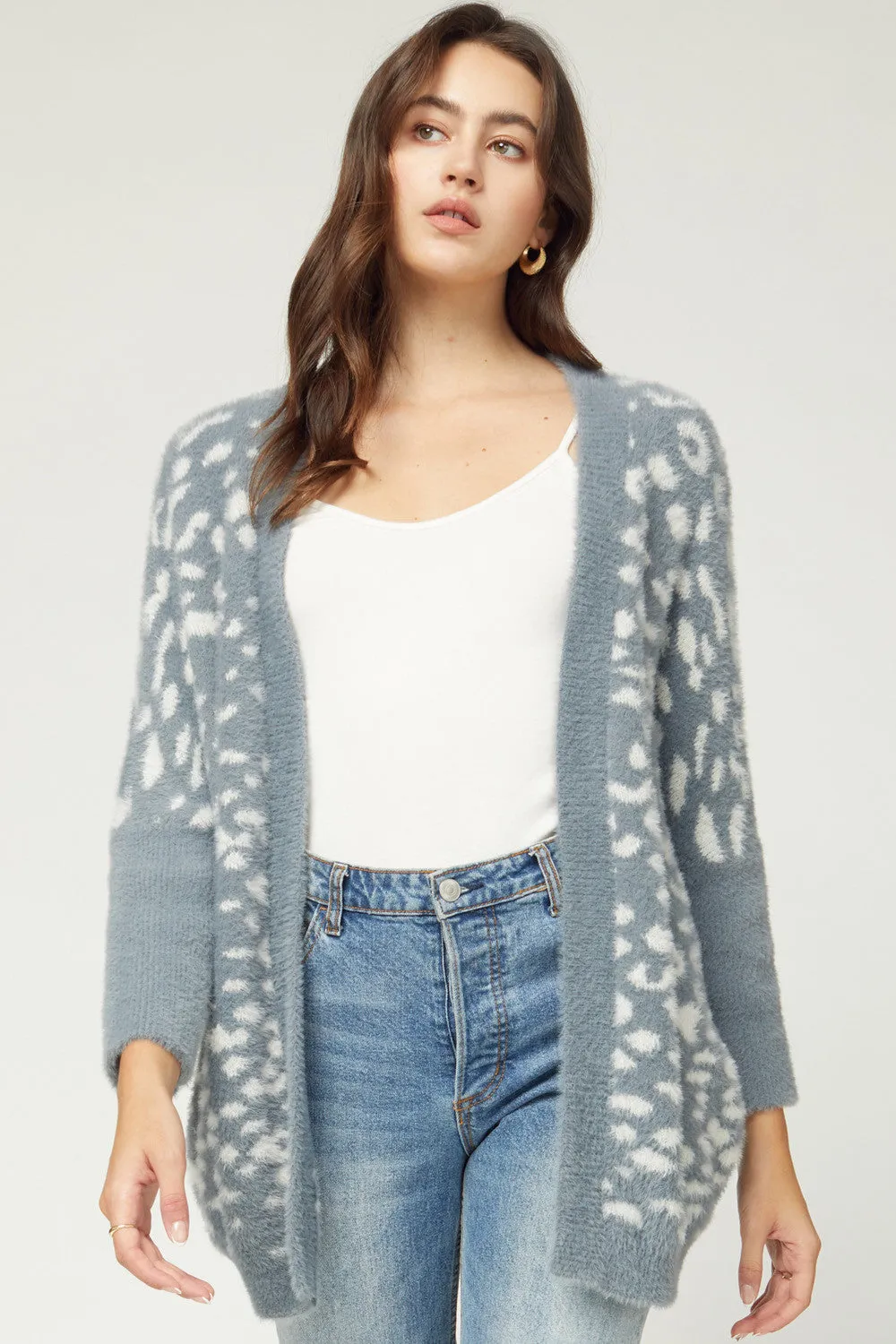 Wild About You Cardigan  - Slate Grey